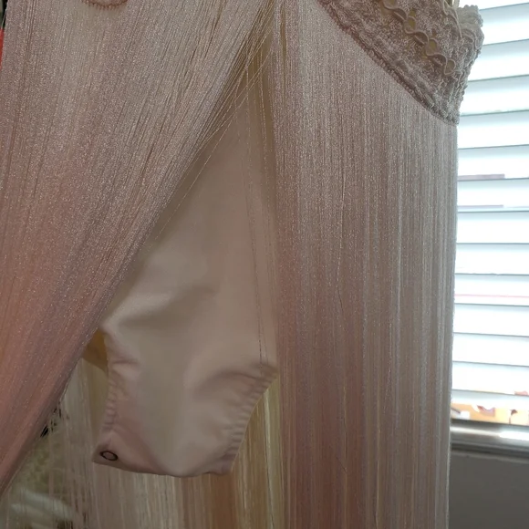 PatBO Fringe Beach Dress with Pearl Straps - Picture 11 of 16